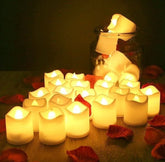 24PCS Led Tea Lights Candles LED FLAMELESS Battery Operated Wedding Party UK - Show Gadgets
